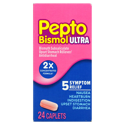 

Pepto Bismol Pepto Bismol Ultra 24 Caplets