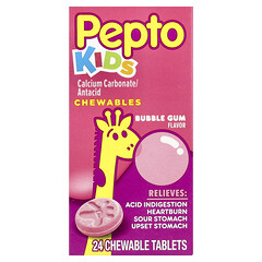 Pepto Chewables, жувальна гумка, 24 жувальні таблетки для дітей