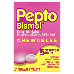 Pepto Bismol®, жувальні таблетки, 30 жувальних таблеток