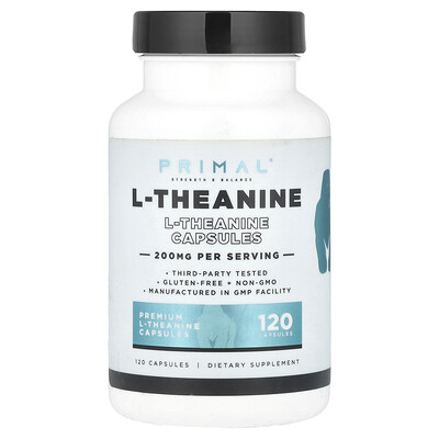 Product Image for PrePrimal, L-Theanine, 200 mg, 120 Capsules