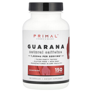PrePrimal, Guarana, 150 Capsules (500 mg per Capsule)
