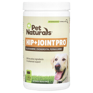 Pet Naturals, Heup + Gewricht Pro®, Voor Honden, 130 Kauwsnacks, 18.34 oz (520 g)
