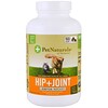 Pet Naturals of Vermont, Hip + Joint, поддержка здоровья тазобедренного сустава, для кошек и собак, 160 жевательных таблеток