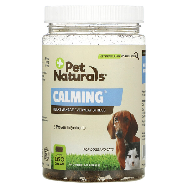 Calming, For Dogs and Cats, 160 Chews, 8.46 oz (240 g)