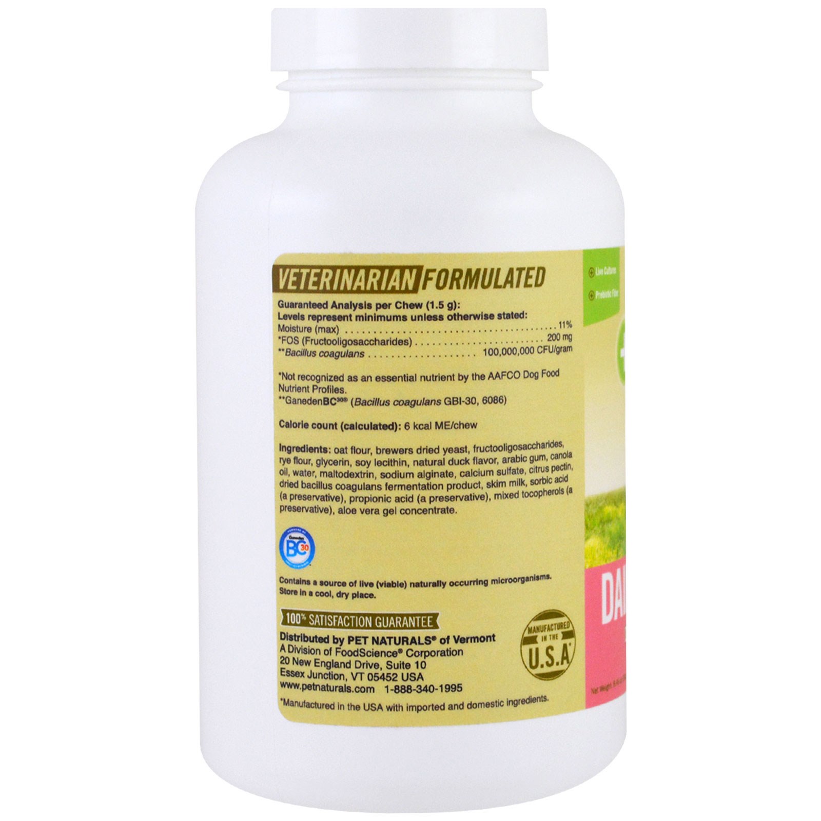 Pet Naturals of Vermont, Daily Probiotic, For Dogs of All Sizes, 160