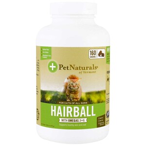 Отзывы о Пэт Нэчуралс оф Вермонт, Hairball for Cats, 160 Chews, 8.46 oz (240 g)