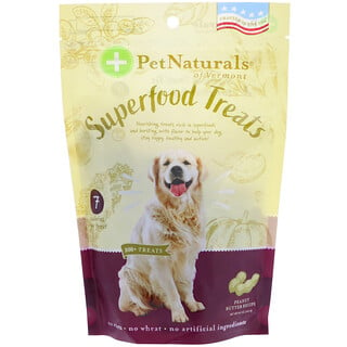 Pet Naturals of Vermont, Obsequios para perros Superfood, receta con mantequilla de maní, más de 100 obsequios 8.5 oz. (240 gr.)