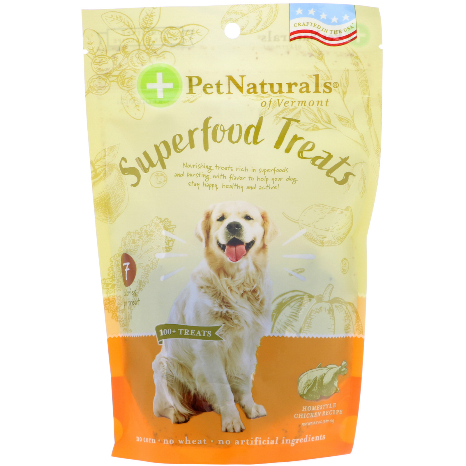 Pet Naturals of Vermont, Superfood Treats for Dogs, Homestyle Chicken
