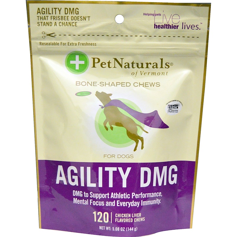 Pet Naturals of Vermont, Agility DMG For Dogs, Chicken Liver Flavored