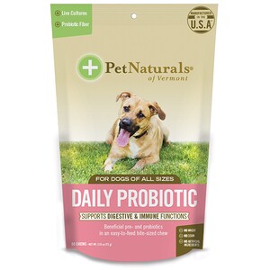 Pet Naturals of Vermont, Daily Probiotic, For Dogs of All Sizes, 60 Chews, 2.54 oz (72 g)