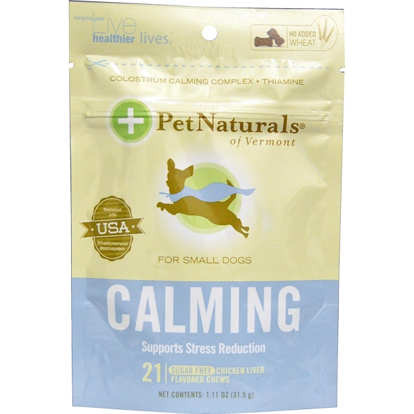Pet Naturals of Vermont, Calming, For Small Dogs, Chicken Liver Flavor