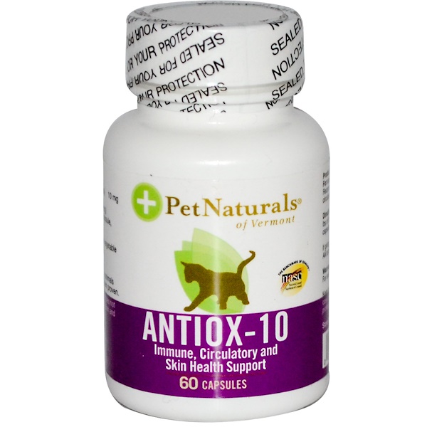 Pet Naturals of Vermont, Antiox-10 for Cats, 60 Capsules  - iHerb.com Pet Naturals of Vermont, Antiox-10 for Cats, 60 Capsules... 