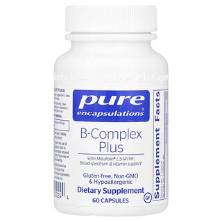 Pure Encapsulations, B-Complex Plus, 60 капсул
