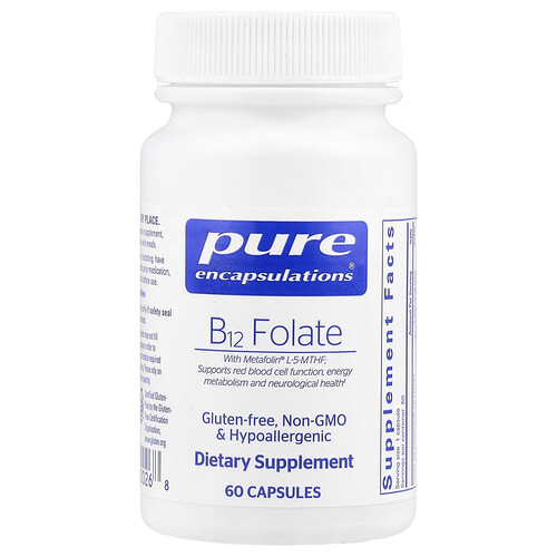 Pure Encapsulations, B12 Folate, 60 Capsules