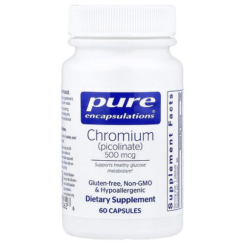 Chromium (picolinate) 500 mcg by Pure Encapsulations - 60 Capsules