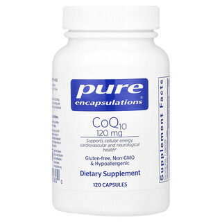 Pure Encapsulations, CoQ10, 120 mg, 120 cápsulas