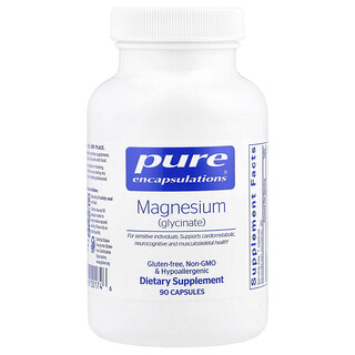 Pure Encapsulations, Magnesium (glycinaat), 90 capsules (120 mg per capsule)