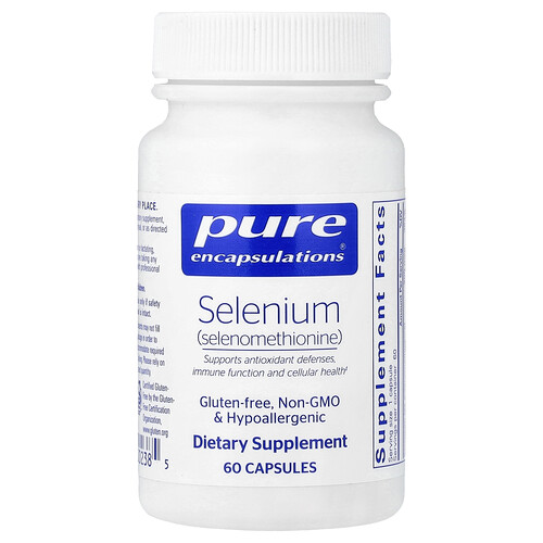 Pure Encapsulations, Selenium (Selenomethionine), 60 Capsules (200 mg per Capsule)