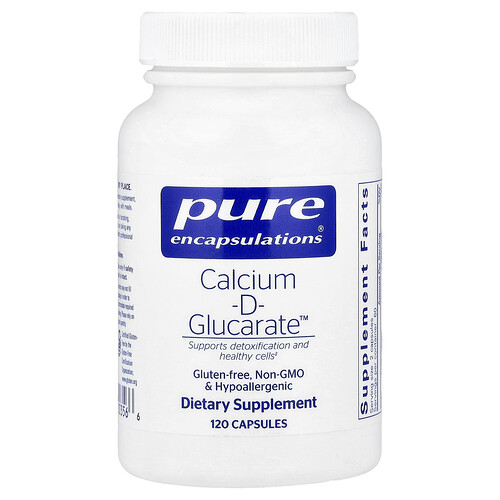 Pure Encapsulations, Calcium-D-Glucarate™, 120 Capsules (500 mg per Capsule)