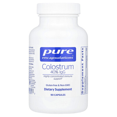 Pure Encapsulations  Colostrum  900 mg  90 Capsules (450 mg per Capsule)