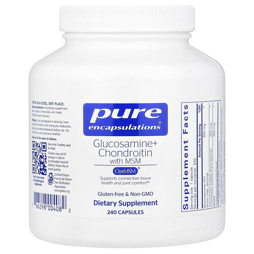 Glucosamine Chondroitin with MSM by Pure Encapsulations - 240 Capsules