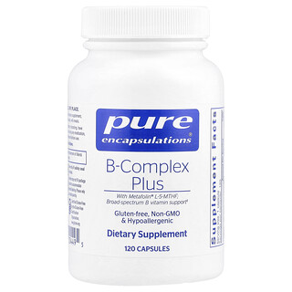 Pure Encapsulations, B-Complex Plus, 120 капсул