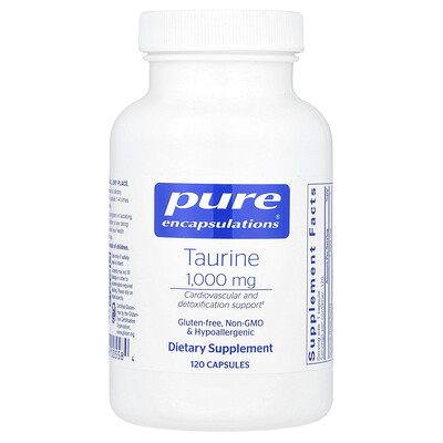 Pure Encapsulations  Taurine  1 000 mg  120 Capsules