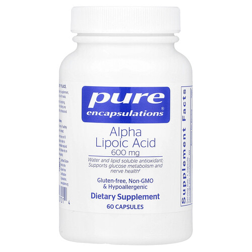 Pure Encapsulations, Alpha Lipoic Acid, 600 mg, 60 Capsules