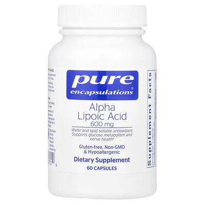 Pure Encapsulations Alpha Lipoic Acid 600 mg 60 Capsules