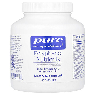 Pure Encapsulations  Polyphenol Nutrients   180 Capsules