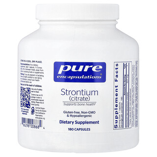 Pure Encapsulations, Стронций (цитраты), 180 капсула (капсулада 227 мг)
