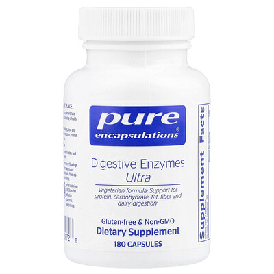 Pure Encapsulations  Digestive Enzymes Ultra  180 Capsules