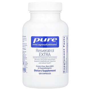 Pure Encapsulations, Resveratrol Ekstra, 120 Kapsül