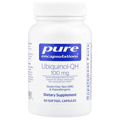 Ubiquinol-QH, 100 мг, 60 капсул