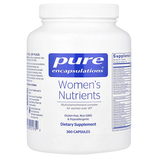 Pure Encapsulations, Nutriments pour femmes, 360 capsules