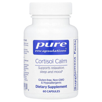 Pure Encapsulations  Cortisol Calm  60 Capsules