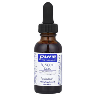 Pure Encapsulations, Vitamina B12 5000 en líquido, 30 ml (1 oz. líq.)