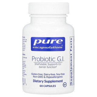 Pure Encapsulations, Probiotisk GI, 60 kapsler