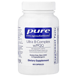 Pure Encapsulations (퓨어 엔캡슐레이션스), Ultra-B-Complex with PQQ, 60 Capsules