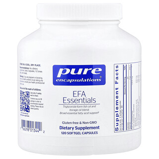 Pure Encapsulations (퓨어 엔캡슐레이션스), EFA Essentials, 120 Softgel Capsules