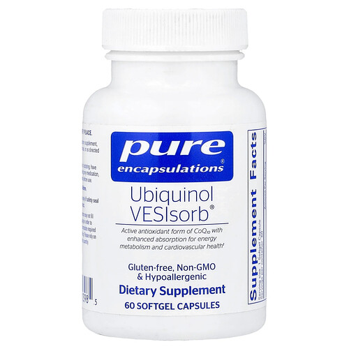 Pure Encapsulations, Ubiquinol VESIsorb®, 60 Softgel Capsules