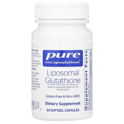 Pure Encapsulations  Liposomal Glutathione  375 mg  30 Softgel Capsules
