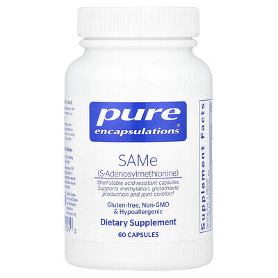 Pure Encapsulations  SAMe (S-Adenosylmethionine)  200 mg  60 Capsules