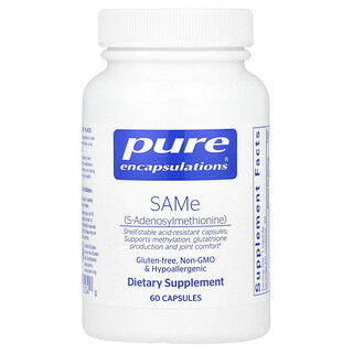 Pure Encapsulations, SAMe, 60 cápsulas (200 mg por cápsula)