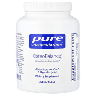 Pure Encapsulations (퓨어 엔캡슐레이션스), OsteoBalance, 351 Capsules
