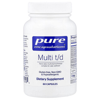Pure Encapsulations, Multi T/D, 60 капсул