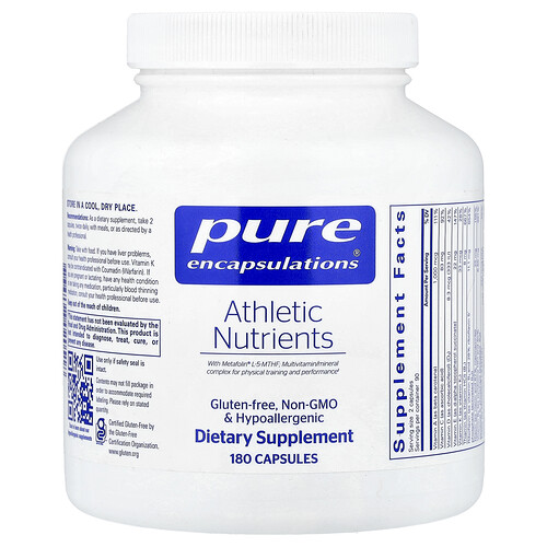 Athletic Nutrients 180 capsules by Pure Encapsulations