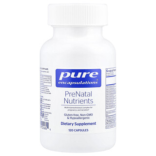 Pure Encapsulations, PreNatal Nutrients, 120 kapsułek