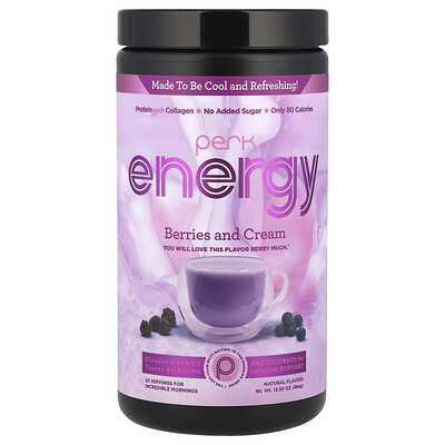 Perk Energy  Berries and Cream  13.55 oz (384 g)