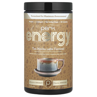 Perk Energy, Tan Mocha Latte, hellbrauner Mokka-Latte, 402 g (14,4 oz.)